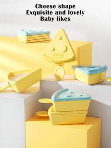 1-Piece Set Of Ice Cream Molds, Reusable Ice Cream Molds, Cheese Shaped Ice Cube Molds (With Lids), Ice Trays, Suitable For Birthday Parties, Gifts, Beverages, Coffee, Cocktails, Whiskey, Ice Cube Tray Ice Cream Molds, Home Made Popsicle Molds - Multicolor - View 3