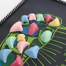 1PC Black Shiatsu Foot Massager Pad - Foldable Foot Pain Relief Mat, Acupressure Massage For Office, Standing Desk Mat, Portable Foot Relaxation Insulation, Galentines, Puppy, Carnival - Black - View 5