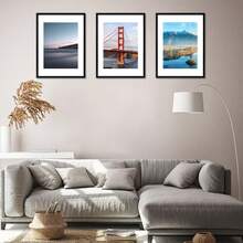 1/3件/套 4x6”、“5x7”、“8x8”、“8x10”、“11x14”、“12x16” PVC桌面相框，带衬垫，6种尺寸，适用于家居装饰、婚礼、派对、婴儿派对、周年纪念、照片墙，黑色，可横向或纵向壁挂（不含相纸）