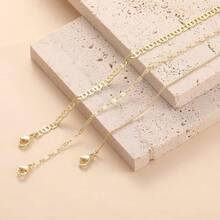 MBW Gold Bracelets Women, Dainty 14K Gold Plated Bracelet Stack Beaded Chain Bracelet Set Thin Small Cute Paperclip Bracelets Fashion Waterproof Jewelry Gold Accessories Women - Style7 - 查看 6