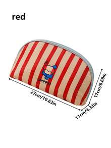 1pc Red, Green, Blue Storage Bra Bag Travel Storage Fabric Women's Underwear Portable Storage Bag 3-In-1 Underwear Storage Bag - Multicolor - View 3