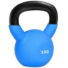 HOMCOM Soft Kettlebell, 10kg Kettle Bell With Non-Slip Handle For Home Gym Weight Lifting And Strength Training - Blue - View 2