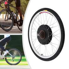 RibasuBB 1000W Brushless Gear Hub Motor Kit For 26-Inch Bikes, High-Speed Rear Wheel Conversion With Adjustable Speed And Pedal Assistant Sensor