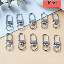 10/100pcs Colorful Metal Lobster Claw Clasp - With Swivel Trigger Hook, Keychain And DIY Accessories, Suitable For Bags, Keychains And Jewelry Making - Durable Zinc Alloy, Vibrant Colors, Easy-To-Use Design, Lobster Clasps For Jewelry Making - Multicolor - View 17