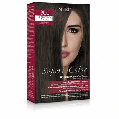 Tonalizante Supéria Color 300 Castanho Escuro Amend