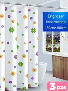 Juegos de cortinas de ducha, decoración de habitaciones, accesorios de baño, decoración de baño - Multicolor - Ver 1