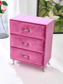 360° Rotating Jewelry Box With 5 Drawers, Side Glass Window, Large Size, Accessory Storage, Open Design, Slate Gray For Women Storage Organizer Travel Essentials For Women Storage Organizer Travel Essentials Gift Back To School