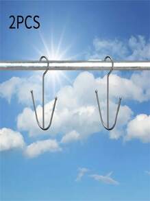 1, 2, 4 ,6,8 Shoe Drying Racks, Household Stainless Steel Shoe Racks, Stainless Steel Shoe Racks, Shoe Hooks, For Drying Shoes, Multi-Functional Simple Windproof Hooks, Stainless Steel Shoe Drying Racks, Shoe Drying Hooks, Outdoor Household Multi-Functional Shoe Drying Racks, Shoe Drying Wonders, Stainless Steel Hooks.