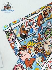 Disney Conjunto de pijama de estilo de dibujos animados de Disney con diseño básico de Buzz Lightyear de manga corta y pantalón largo, se puede usar en exteriores