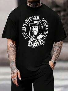 Camiseta de El Chavo del Ocho - Divertida camiseta de programa de TV latino para hombres y mujeres, manga corta, diseño gráfico, regalo nostálgico de comedia mexicana - Negro - Ver 1