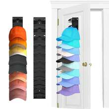 1/2pcs Baseball Cap Holder, Baseball Cap Storage Rack, Wall-Mounted Hat Rack, Holds Multiple Caps, Suitable For Door, Wardrobe And Wall, Easy Access And Dual Installation Options, Hat Organizer - Multicolor - View 4