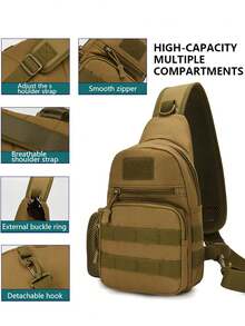 Túi đeo ngực thể thao ngoài trời bằng nylon dành cho nam, Túi đeo hông đa chức năng, Túi đeo chéo dung tích lớn, Túi đeo vai nhẹ, Túi du lịch nhiều ngăn, Túi đựng điện thoại di động tiện lợi, Dành cho học sinh, Trung học cơ sở, Trung học phổ thông, Khuôn viên trường, Kỳ nghỉ du lịch, Chuyến công tác, Đi làm hàng ngày, Mua sắm, Văn phòng, Hẹn hò, Ngoài trời, Thể dục, Chạy bộ, Đạp xe, Tập thể dục, Đi bộ đường dài và cắm trại, Quà tặng sinh nhật, Quà tặng ngày lễ - màu đen - Xem 5