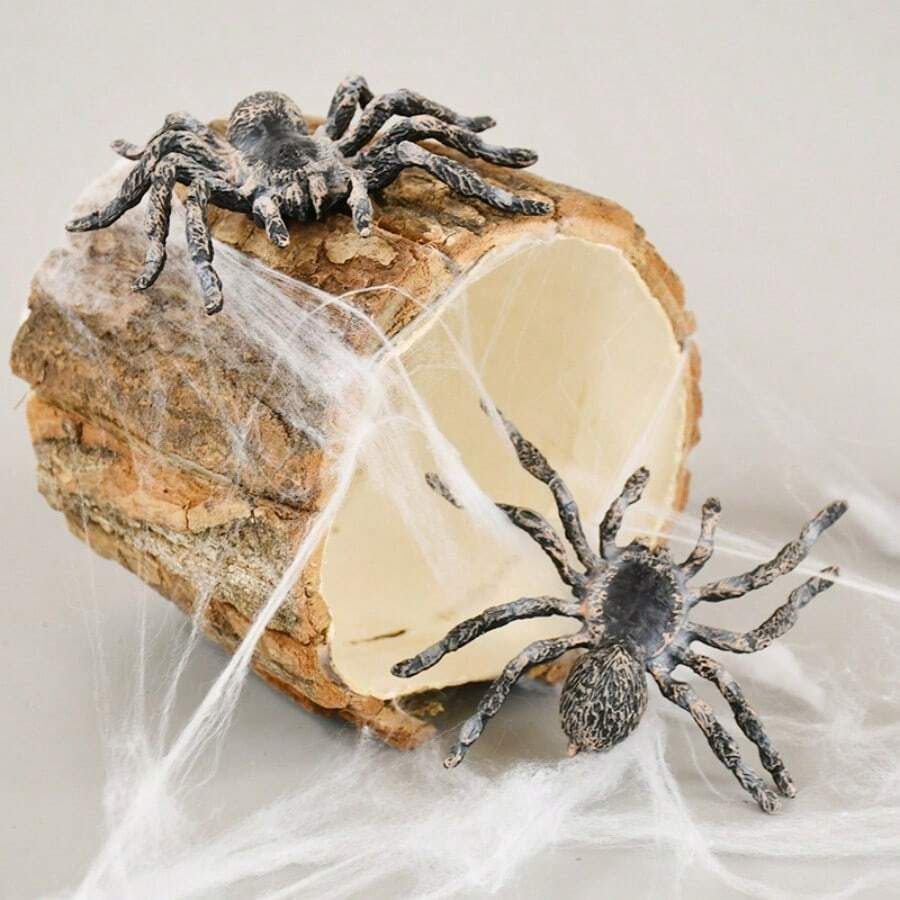 1pc Realistic Giant Spider Toys Artificial Spiders Halloween Decorations ABS Spider Figurines For Joke Halloween Party Supply Prank Insect Model Halloween Scary Prop - Multicolor - View 1