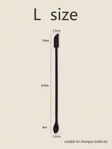 1/3个迷你硅胶刮刀，化妆刮刀，小巧的化妆品刮刀，可重复使用的美容刮刀，迷你刮刀，薄罐刮刀，食物刮刀，轻松刮取瓶中最后一滴美妆产品，化妆品，价格实惠，房间装饰，梳妆台，旅行，卧室，化妆配件，价格实惠，圣诞礼物，化妆品，化妆工具，便宜好物，礼物，女士礼物，圣诞礼物，赠品，旅行，便宜好物，旅行必备 - 黑色 - 查看 4