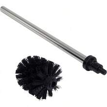 Casaphoria - Escobilla y Soporte de plástico para Inodoro Compacto y no Empotrado, para Almacenamiento y organización de baño, Ahorro de Espacio, Resistente, Limpieza Profunda, Cepillo para Polvo - Mango largo de lujo - Ver 7