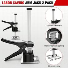 AutoFu 2Pcs/Set Labor Saving Arm Hand Lifting Home Tool Door Cabinet Jack Lifter, Arm Jack Multifunctional Furniture Lifter,  Elevator Tool - الأسود - مشاهدة 5