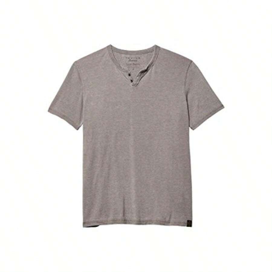 Camiseta de cuello acanalado con desgaste Lucky Brand para hombres - Gárgola - Ver 1