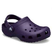 Crocs Dép bít mũi cổ điển cho trẻ nhỏ màu Dark Iris 206990-5AS - Mống mắt đen - Xem 2