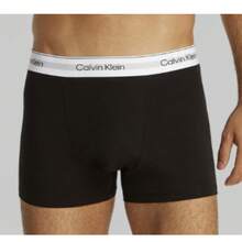 Calvin Klein Men's Letter Pattern Comfortable Boxer Brief Underwear (Pack Of 3) - Black, White, Grey - View 2