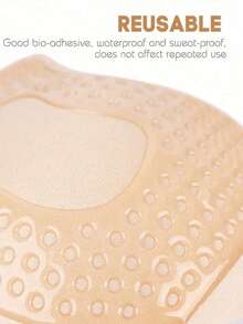 粘性胸罩 - 隐形聚拢胸罩露背无肩带胸罩，无缝前扣胸罩内衣女士自粘硅胶粘合剂，自粘露背可重复使用聚拢乳贴，女士内衣和内衣配饰 - 彩色 - 查看 9