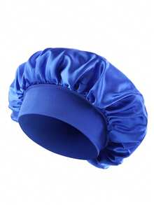 1/2/3 chiếc mũ ngủ bằng lụa, mũ trùm tóc bằng satin, mũ ngủ bằng lụa mềm mại có chun co giãn, khăn quấn tóc bằng lụa cho tóc xoăn (Đen vàng) Mũ ngủ - màu đen - Xem 17