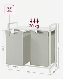 Laundry Baskets - White - View 5
