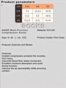 3Pairs Copper Compression Socks For Women And Men Circulation Support For Running, Nursing, Athletic, Fall - Multicolor - View 6