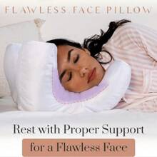 Almohada de satén Beauty Pillow para un sueño reparador, mantiene tu rostro maquillado, cómoda y suave almohada de espuma viscoelástica para la siesta (comprimida al vacío y enviada)