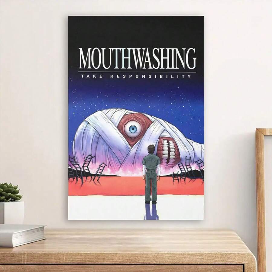 Framed Mouthwashing Poster | Gaming Poster | Gaming Artwork | Gaming Decor | Video Game Poster | Gaming Gift | Video Game Print | Wall Art Modern Art Room Decoration For Bedroom, Living Room, Corridor, Office, Ideal Gift, Canvas Printin