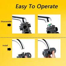 Juego de llaves de 16 pulgadas 1-en-1 para aireador de grifo, diseñado para grifos de cocina y baño, válvula de salida, herramienta de desmontaje multifuncional para la reparación de grifos