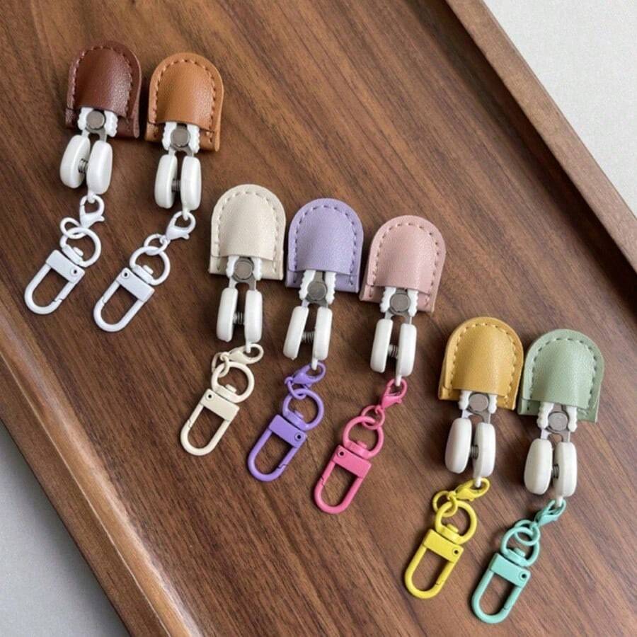 Mini Crochet Scissors Set With Protective Case, Keychain And Storage Box - Suitable For Crochet, Embroidery, Knitting And Cross Stitch, Metal Material, Perfect Gift For Crochet Lovers And Ideal Sewing & Knitting Accessory - Multicolor - View 1