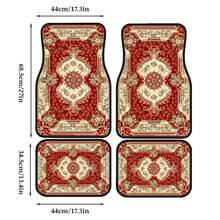Easypie Selection Car Floor Mats Set Of 4/Set Of 2, Vintage Carpet Front And Rear Carpet Mats Decorative Car Floor Mats Non-Slip Auto Accessories Universal For Cars SUV Trucks - Floor Mats - View 6