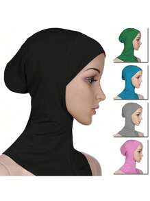 1 Stück Muslimische Hijab Kappe für Frauen, islamischer Schal, weicher elastischer Schal Bandana