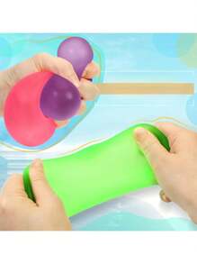 1/2/3/4 piezas Cubos blandos cuadrados con elevación lenta de azúcar de malta como pelotas anti-estrés para adultos, juguetes de fidget suaves para relajarse y tranquilizarse - con forma cuadrada rellena