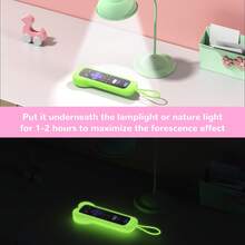 Funda de silicona con forma de corazón linda para el control remoto de Roku TV/Roku Player/Roku Voice Remote (sin conector de auriculares), estuche brillante en la oscuridad para el control remoto de Roku Express 4K+ HD Streaming Stick 4K Premiere Streambar Soundbar LE SE Streaming Media Device