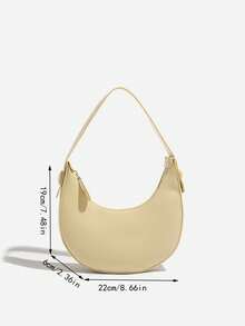 2025春夏新款女士单肩包时尚腋下包简约新月斜挎包别致马鞍包斜挎包 - 彩色 - 查看 7