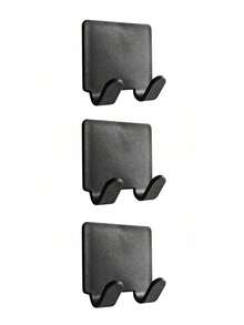 3 szt. wielofunkcyjne ręczne haczyki na maszynki do golenia, mocny klej bez wiertarki, stojaki na organizery do maszynek do golenia z powrotem do szkoły