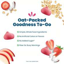 Bocaditos orgánicos de avena Amara de sabor fresa - 7g - Rosa - Ver 4