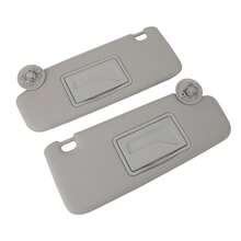 1 Par Parasol Bloqueo UV Gris Izquierda Derecha Parasol con Espejo para S*ONIC 2012 - 2020, MATIZ 2004- 2017, SPARK 2011-2022 -Fácil Instalación - Gris - Ver 4