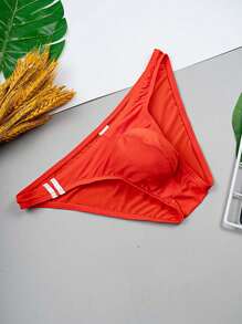 6pcs Men's Underwear, Men's Briefs, Simple Solid Color Random Fashion Men's Basic Triangle Briefs, Quick Dry, Soft, Skin-Friendly