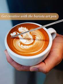 1 套不锈钢牛奶壶，不锈钢牛奶壶，带刻度和配件，咖啡师拿铁艺术笔，适用于卡布奇诺和拿铁，浓缩咖啡，回到学校