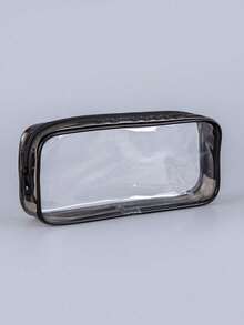 1pc PVC Pencil Case, Transparent Plastic Student Stationery Pouch With Large Capacity, Suitable For Girls INS Style Back To School,Pencil Pouch,School Bag - View 6