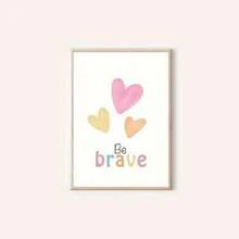 Cartoon Rainbow Sun Heart Nursery Decor Wall Art Poster (Unframed) - Multicolor - View 12