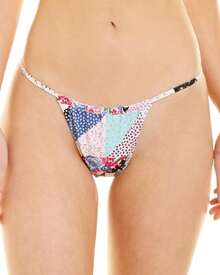 Frankies Bikinis Francesca Bikini Bottom - 藍色 - 查看 1