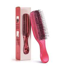 1 pettine massaggiante per cuoio capelluto elettroplaccato – pulizia profonda, scorrimento fluido e lucentezza senza nodi per la cura dei capelli umidi o asciutti quotidiana