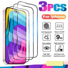 3Pcs Anti Spy Tempered Glass For IPhone 16 14 15 13 11 12 Pro Max Screen Protector For IPhone 16 15 Plus 12 13 Mini X XR XS Max