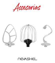 Batidora De Pedestal Profesional Nevashel Potente Practica Color Plateado Frecuencia 60Hz - Plateado - Ver 5