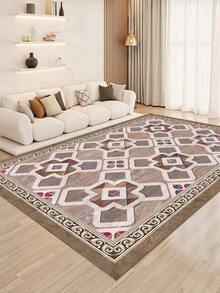 Modern Abstract Indoor Decorative Rug, New Short Plush Pearl Velvet Material Indoor Carpet, Living Room Rug, Sofa Rug, Bedroom Rug, Bedside Non-Slip Mat, Dining Room Kitchen Rug, Office Chair Pad, Entryway Doormat, Outdoor Picnic Mat, Baby Crawling Soft Carpet, Outdoor Camping Mat - Multicolor 2 - View 11
