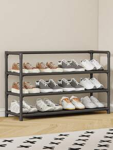 1pc 3-7 Tier Simple Shoe Rack, Dust-Proof Shoe Cabinet For Entryway, Dorm, Indoor, Balcony, Storage Organizer - Multicolor - View 10