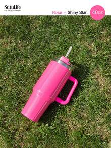 1个40盎司可重复使用真空保温水瓶，带提手、防漏盖和吸管，可长时间保温/保冷。 - 40盎司 - 查看 27